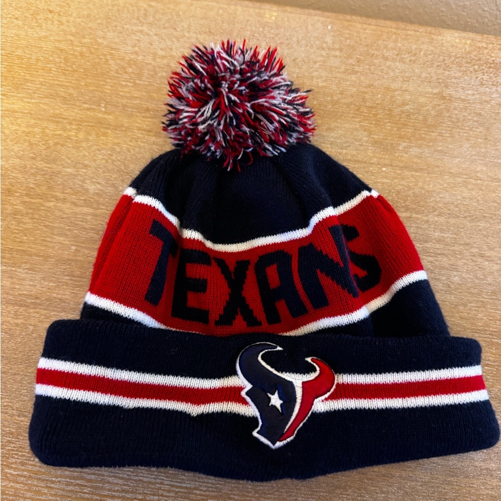 Texans Knit Beanie with Pom